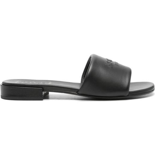Kenzo sandali oki con suola piatta - nero