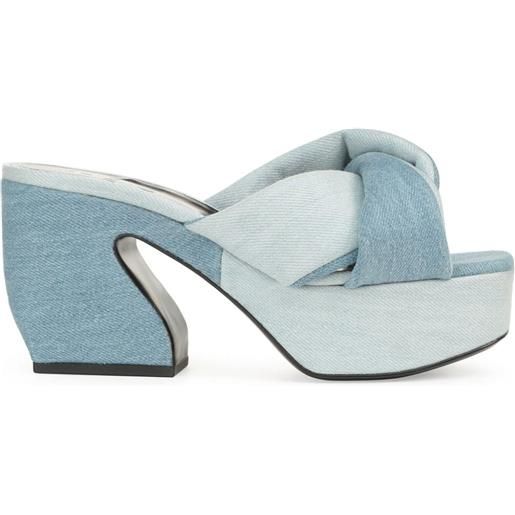 Sergio Rossi mules sr rossi denim 60mm - blu