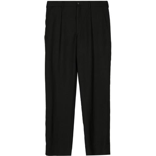 Comme des Garçons Homme Plus pleated mid-rise tailored trousers - nero