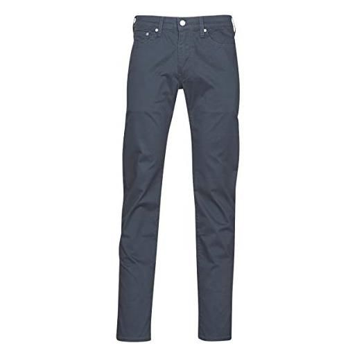 Levi's 511 slim, jeans uomo, blu baltic navy sueded sateen wt b, 33w / 36l