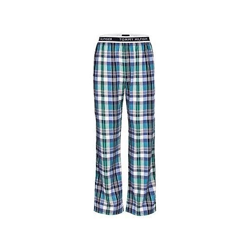 Tommy Hilfiger pantaloni lunghi da uomo pelton woven 2s87901490, blu (409 peacoat/check), 60