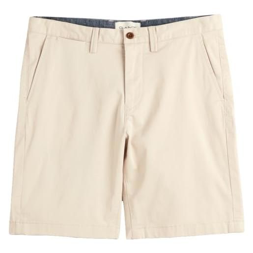 GANT slim twill shorts pantaloncini eleganti, marine, 39 uomo