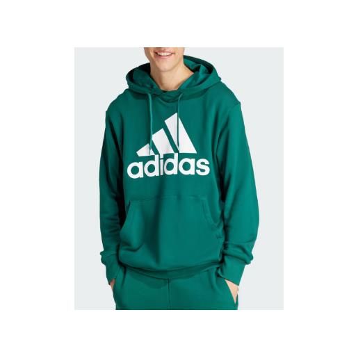 Adidas m bl ft hd cgreen felpa capp logo triangolo verde scuro uomo
