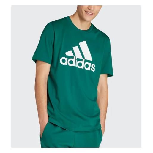 Adidas m bl sj t cgreen t-shirt m/m logo triangolo verde scuro uomo