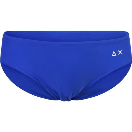 SUN68 slip mare blu elettrico con logo per uomo