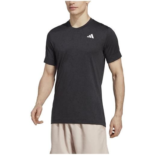 Adidas freelift short sleeve t-shirt nero l uomo
