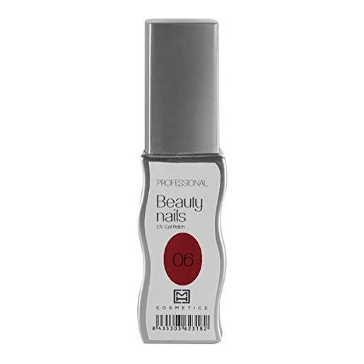 Mh cosmetics gel polish smalto semipermanente 006 rosso inglese 1 pezzo 10 ml