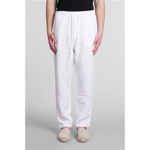 120% pantalone in lino bianco
