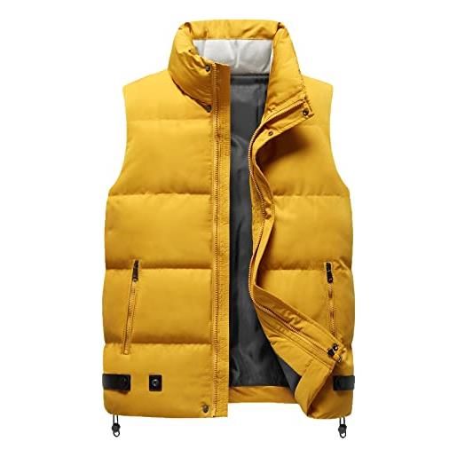 Kobilee giubbino smanicato uomo 5xl invernale gilet leggero firmato giacca 100 grammi cotone piumino smanicato senza cappuccio corto giubbotto smanicato giubbino imbottita senza maniche