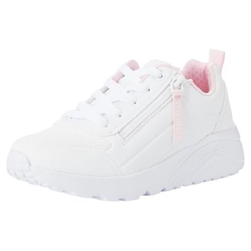 Skechers street girls, sneaker, white synthetic/trim, 34.5 eu