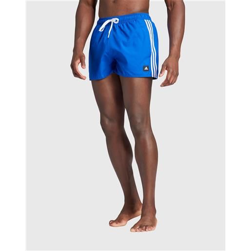 Adidas short da nuoto 3-stripes clx blu uomo