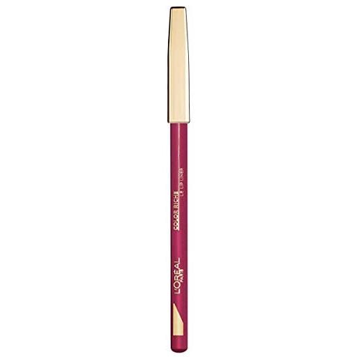 L'Oréal Paris matita labbra color riche, labbra definite a lungo, 127 bisou francais