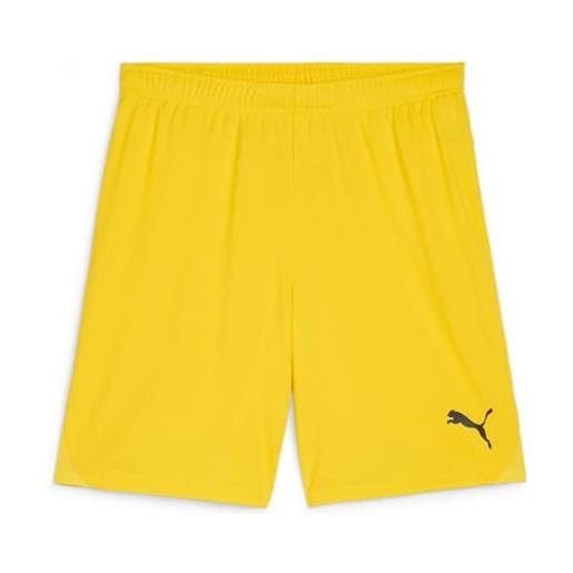 PUMA teamgoal shorts - pantaloncini in maglia adulti unisex, faster yellow-PUMA black, 705752