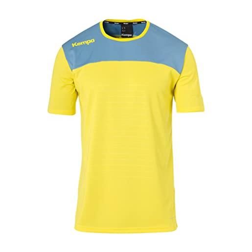 Kempa maglietta da uomo emotion 2.0, uomo, maglietta, 200316306, giallo limone/blu, xl