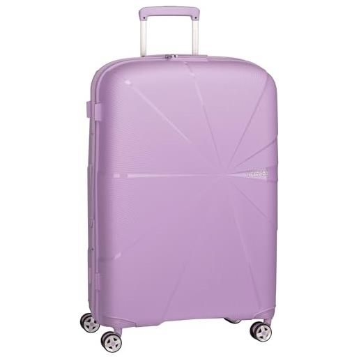 American Tourister spinner exp tsa star vibe digital lavender 77 unisex adulti, lavanda digitale, 77, valigia