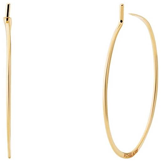 Michael Kors premium- gold tone sterling silver hoop earrings for women mkc1409aa710