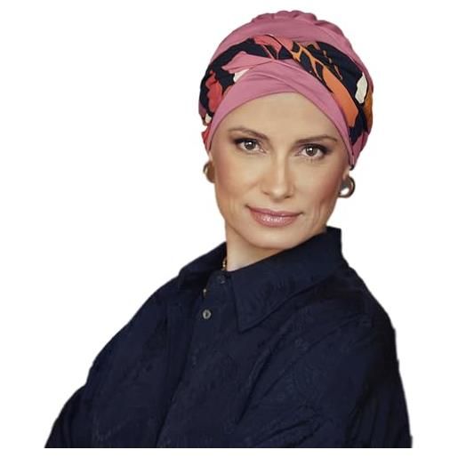 Christine headwear shakti turbante, rosa w/joyful autumn, taglia unica (pacco da 2) donna