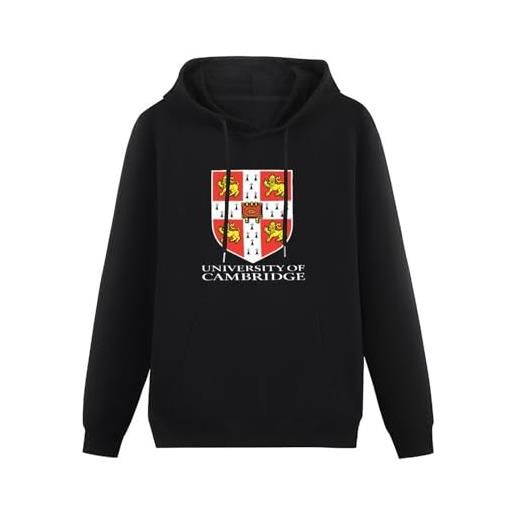 Troki cambridge university logo men's black hoody size l