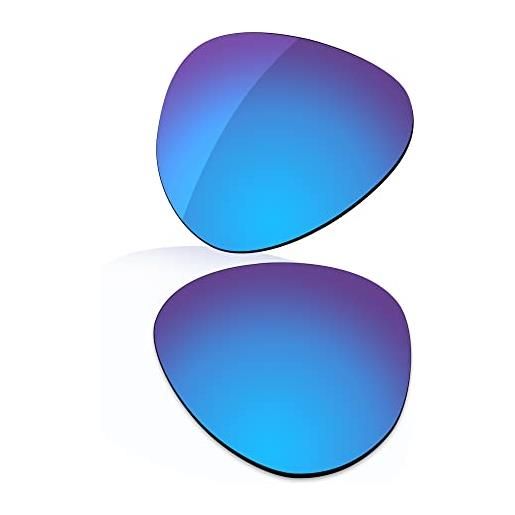 LenzReborn sostituzione lente polarizzata compatibile con occhiali da sole ray-ban rb3025 - più opzioni, blu ghiaccio - polarizzato a specchio, taglia unica