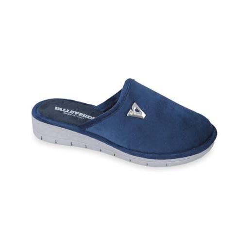Valleverde pantofola morbida donna taglia: 37 colore: blu