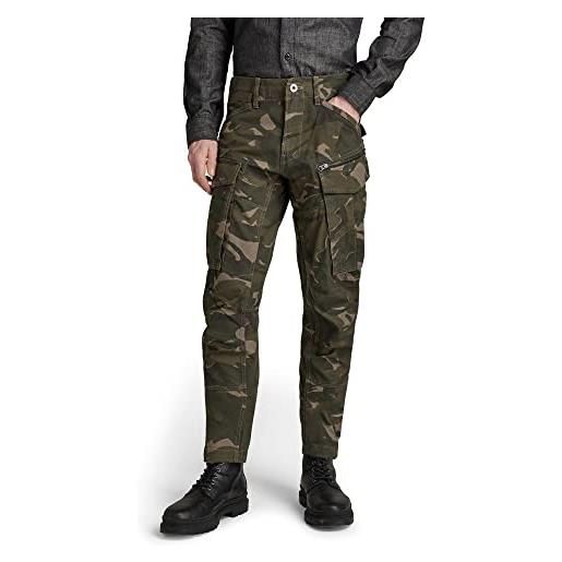 G-STAR RAW rovic zip 3d regular tapered pants, pantaloni uomo, multicolore (safari watercolor camo d02190-d386-d940), 34w / 32l