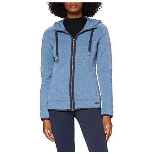 CMP - giacca in lana da donna con cappuccio fisso, sugar mel. , 46