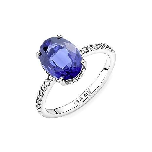 Pandora anello di fidanzamento 190056c01-56 halo blu