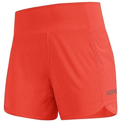GORE WEAR pantaloncini da donna light shorts, r5, gore selected fabrics, 38, rosso vermiglio