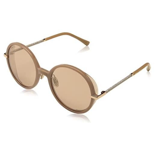 Jimmy Choo ema/s fwm/2s nude sunglasses unisex polycarbonate, standard, 55 occhiali, 72 donna