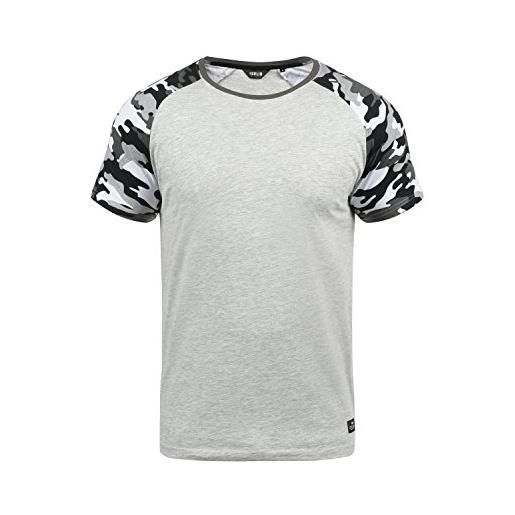 !Solid cahil - maglietta da uomo, taglia: l, colore: light grey melange (8242)