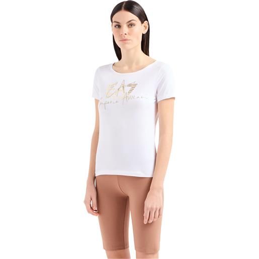 Emporio Armani 7 t-shirt logo series donna bianco