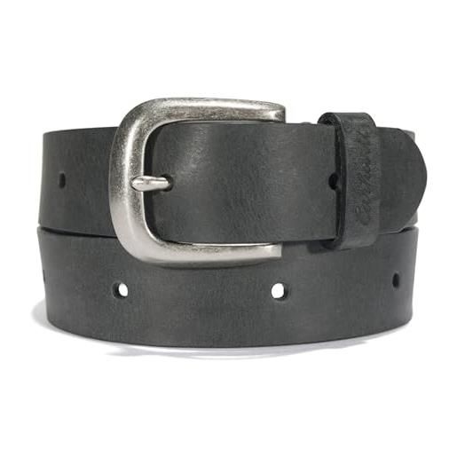Carhartt continuous belt, black with nickel roller finish, l