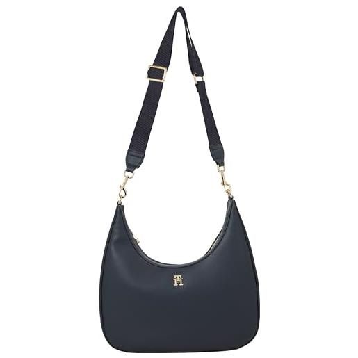 Tommy Hilfiger th essential sc crossover corp aw0aw16088, borse a tracolla donna, blu (space blue), os
