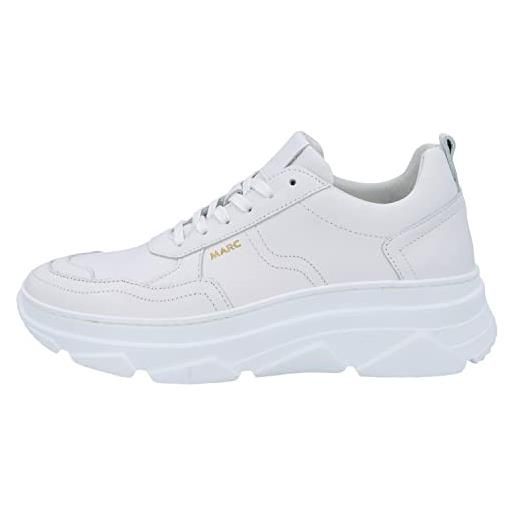 Marc Shoes zoe, scarpe da ginnastica donna, leather white, 37 eu