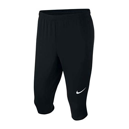 Nike academy18 3/4 tech pant, pantaloni uomo, nero/bianco, l