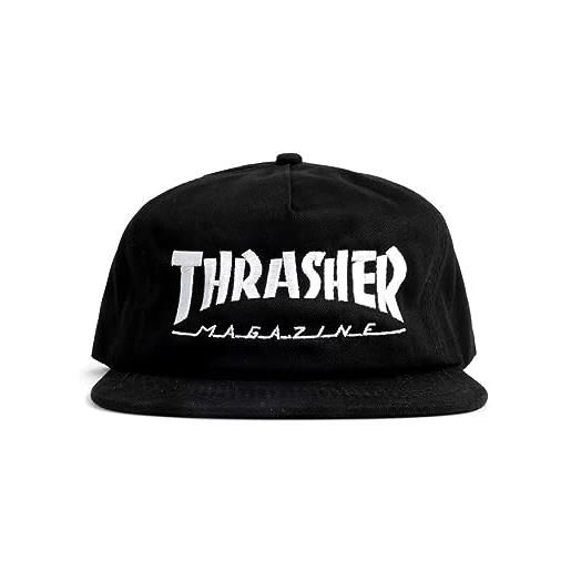 Thrasher men's black snapback hat