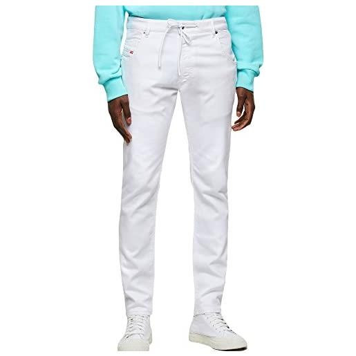 Diesel jeans bianco uomo krooley, bianco, 40
