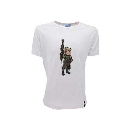 Epic Games t-shirt originale fortnite bambino ragazzo skin iniziale maglia bianca maglietta (9/10 anni)