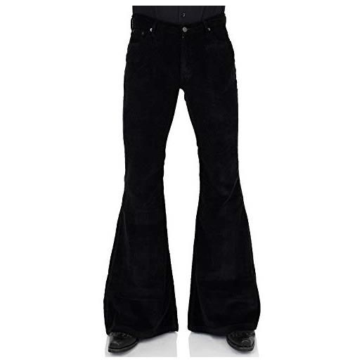 Comycom cord 70 - pantaloni da uomo a forma di stella, colore: nero nero 42w x 32l