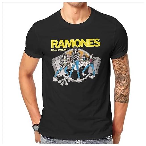 wedding men's t-shirt ramone rock band crazy pure cotton tees short sleeve road to ruin hypebeast t shirts round neck clothes plus size camicie e t-shirt(medium)