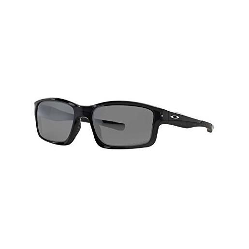 Oakley chainlink 924709 57, occhiali da sole uomo, nero (black/black iridium polarized)