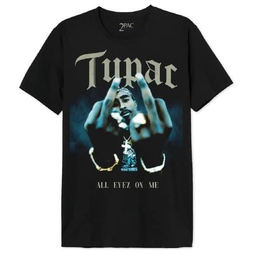 TUPAC SHAKUR tupac metupacts008 t-shirt, nero, xs uomo