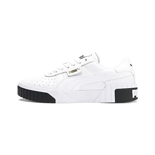 PUMA cali wn's, scarpe da ginnastica donna, bianco (bianco puma white puma black), 37.5 eu