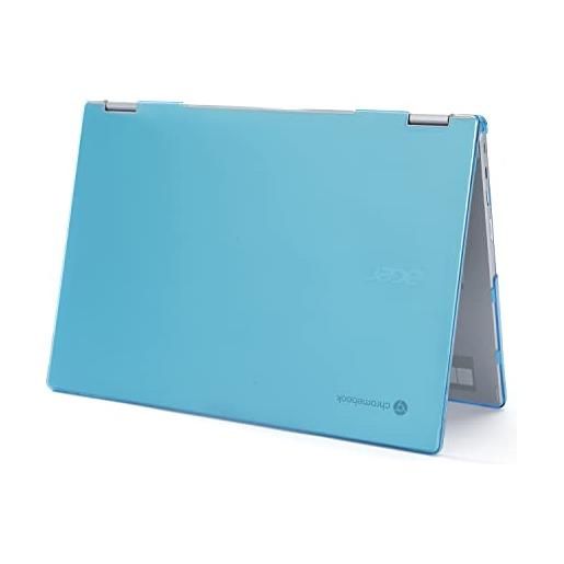 mCover custodia compatibile solo per notebook convertibile acer chromebook spin 514 cp514-1h serie 2020 ~ 2022 da 14 (non adatto ad altri modelli acer), aqua