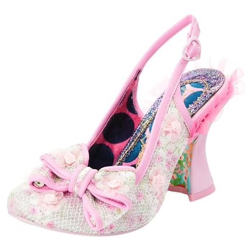 Irregular Choice let's go party, scarpe décolleté donna, rosa, 43 eu