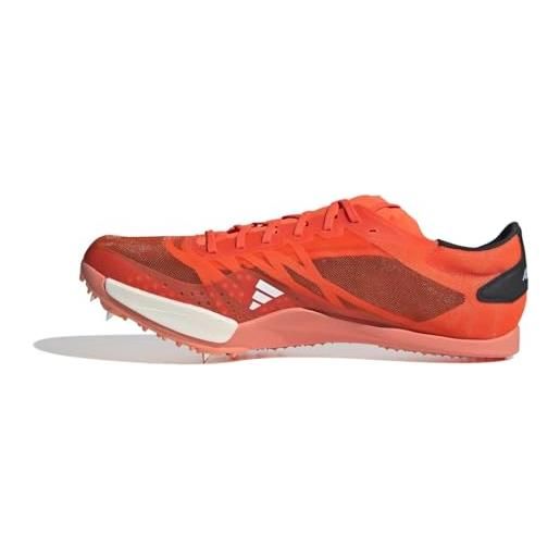 Adidas adizero ambition, sneaker uomo, solar red/zero met. /coral fusion, 46 2/3 eu