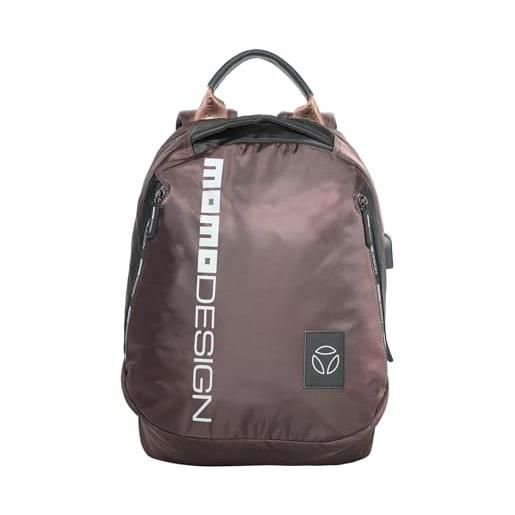 MOMO Design momodesign zaino backpack mo-01ic marrone moka/black profondità 15 cm larghezza 32 cm altezza 40 cm nylon
