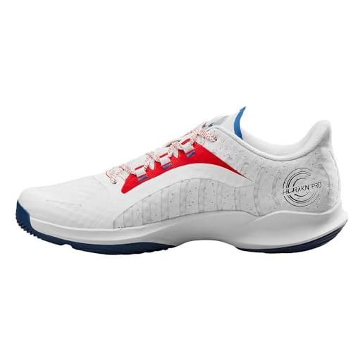 Wilson hurakn pro, scarpe da tennis uomo, bianco rosso deja vu blu, 45 eu