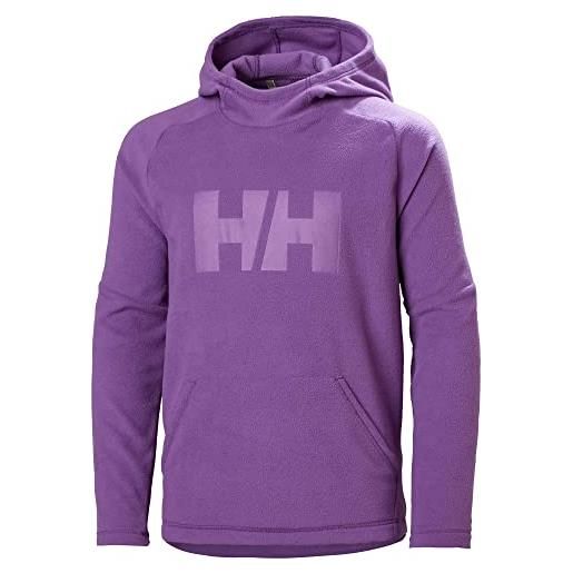 Helly Hansen unisex bambini junior daybreaker hoodie, viola, 10