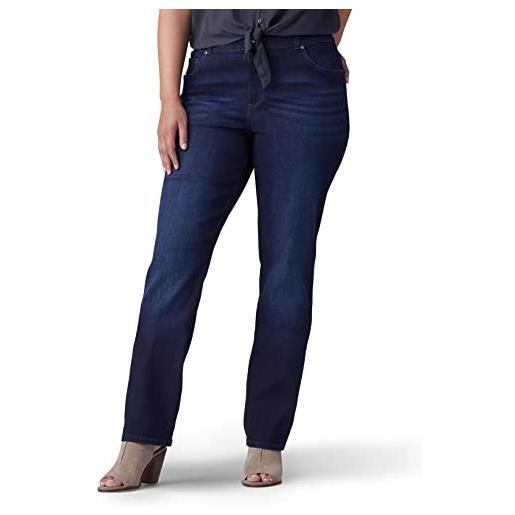 Lee jeans a gamba dritta con vestibilità comoda, niagara, 52 lange donna